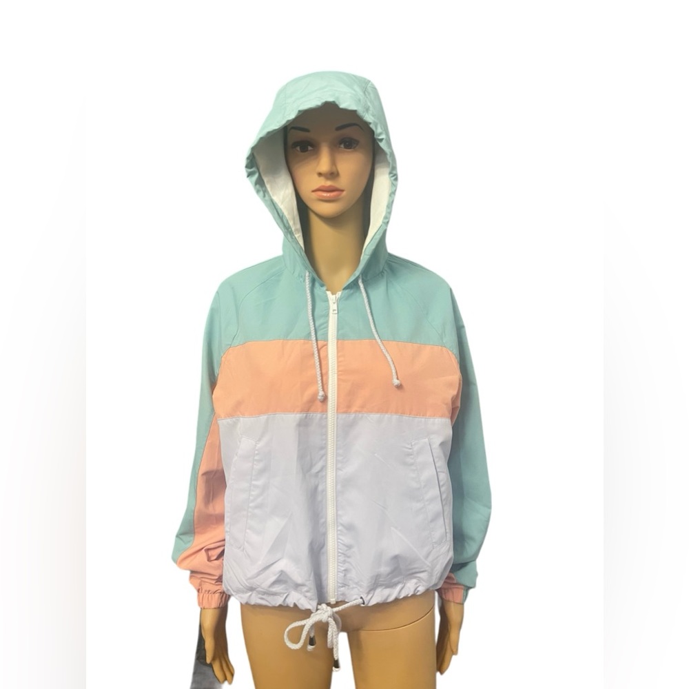 HOLLISTER Pastel Colored Windbreaker Jacket - Picture 2 of 6